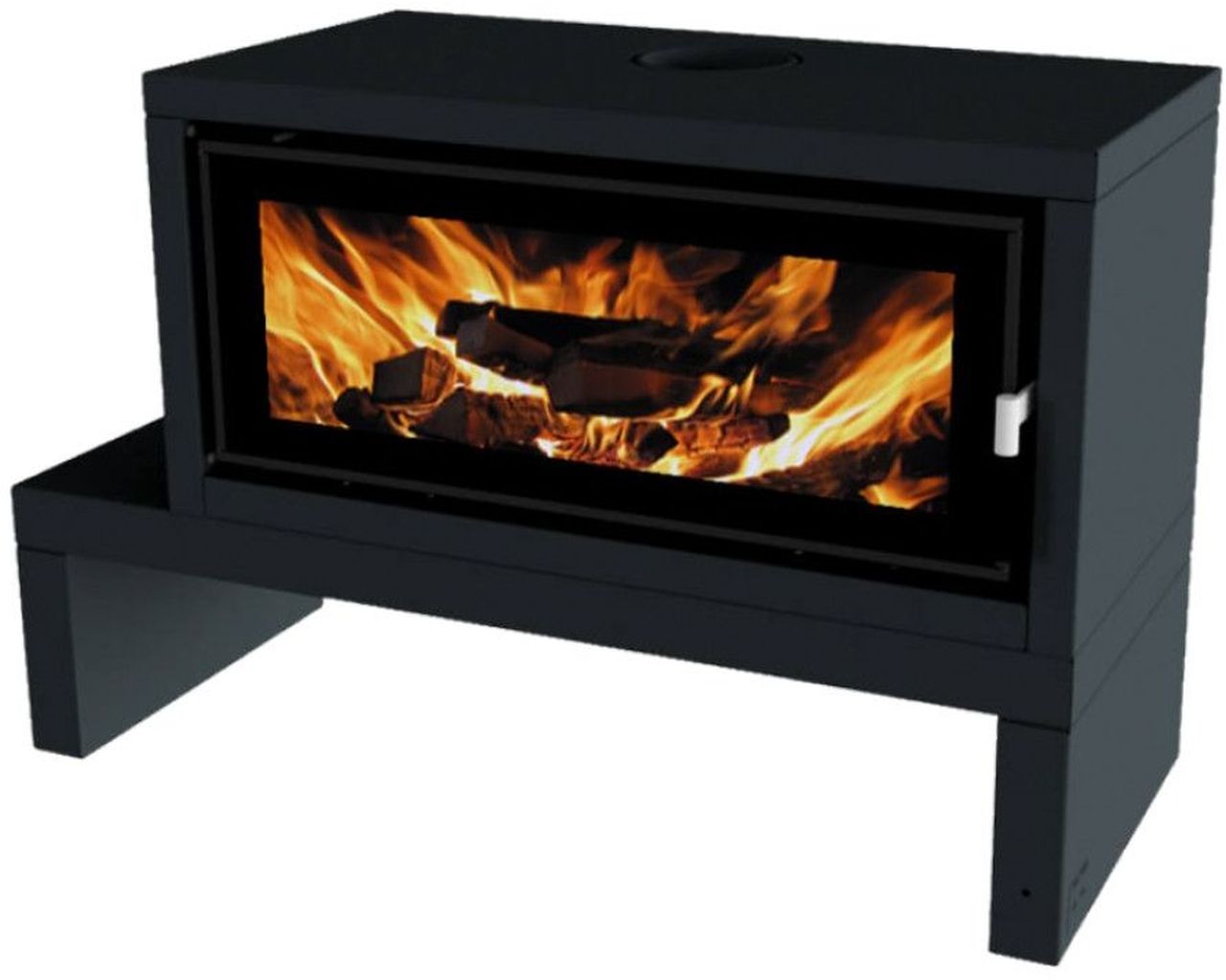 Norseman Aura Freestanding Wood Heater with Bench, , hi-res image number null