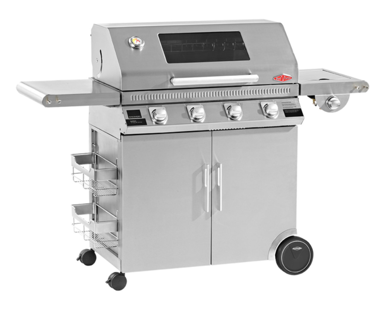BeefEater Discovery 1100S 4 Burner BBQ, Side Burner & Trolley, , hi-res image number null