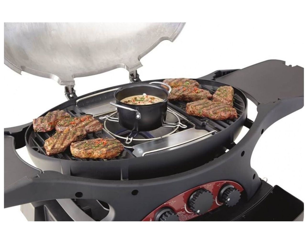 Ziggy Classic Triple Grill LPG BBQ (Gunmetal Grey), Gunmetal Grey, hi-res image number null