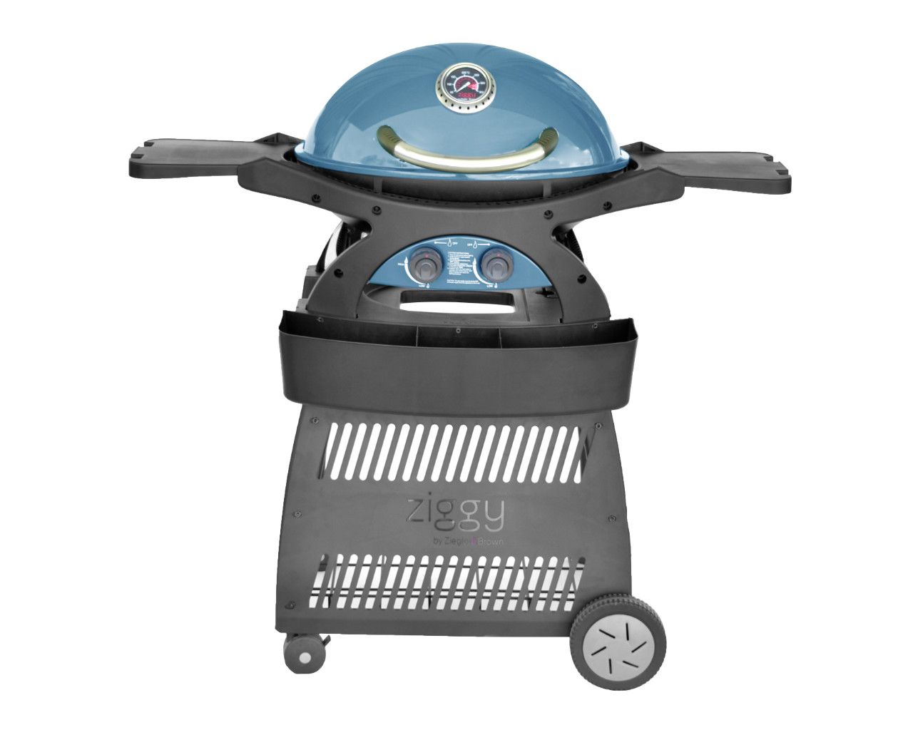 Ziggy by Ziegler & Brown Twin Grill LPG Classic on Cart, Retro Blue, small-swatch