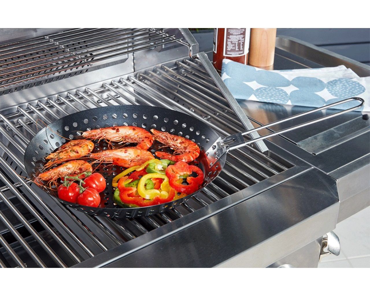 Bar-B-Chef Non-Stick Grill Pan, , hi-res image number null