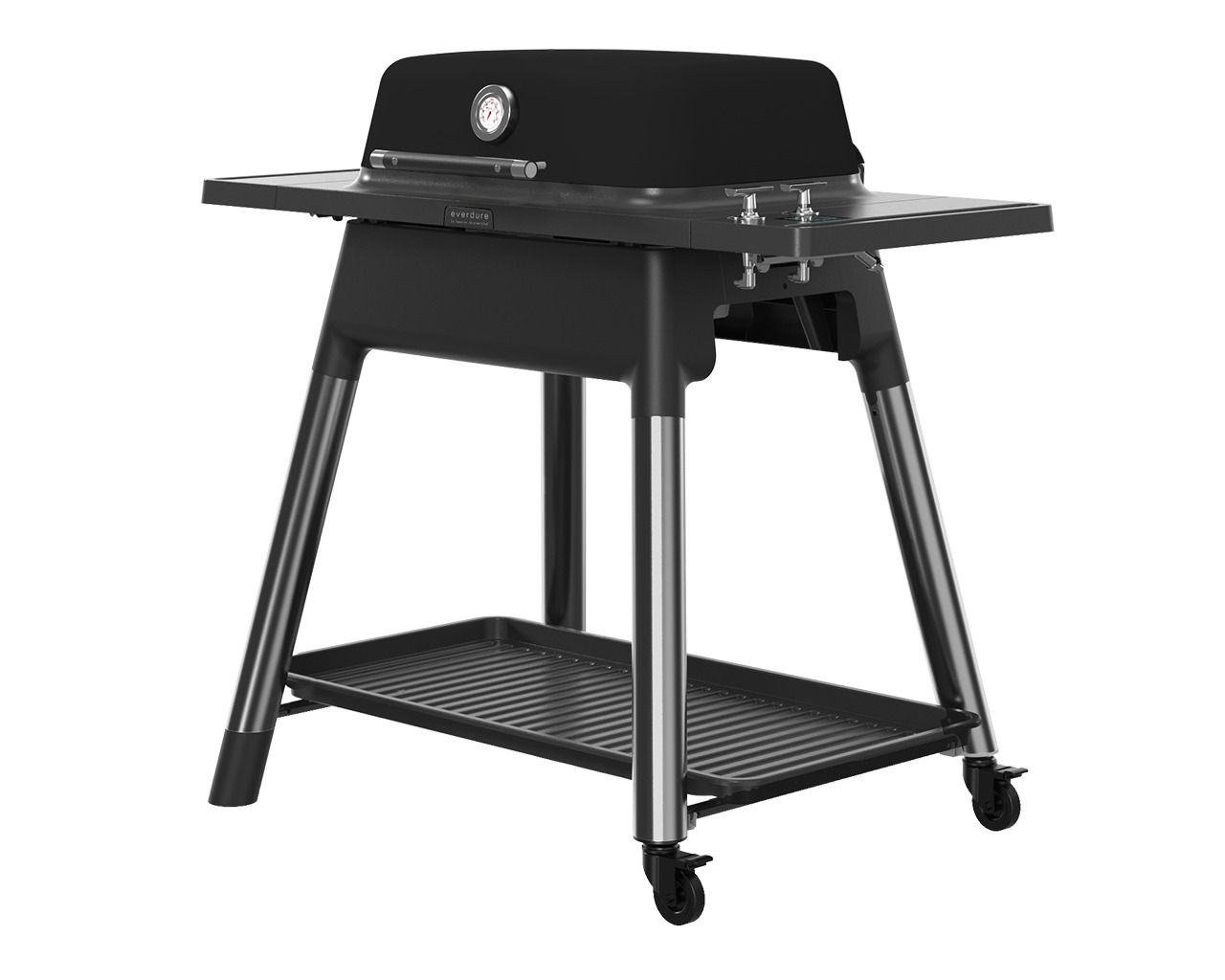 Everdure by Heston Blumenthal FORCE 2 Burner BBQ with Stand - Black, Black, hi-res image number null