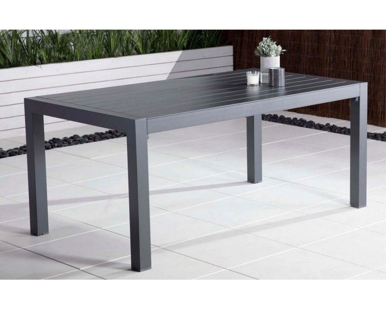 Jette Dining Table - Gunmetal Grey  (170x94cm), , hi-res image number null
