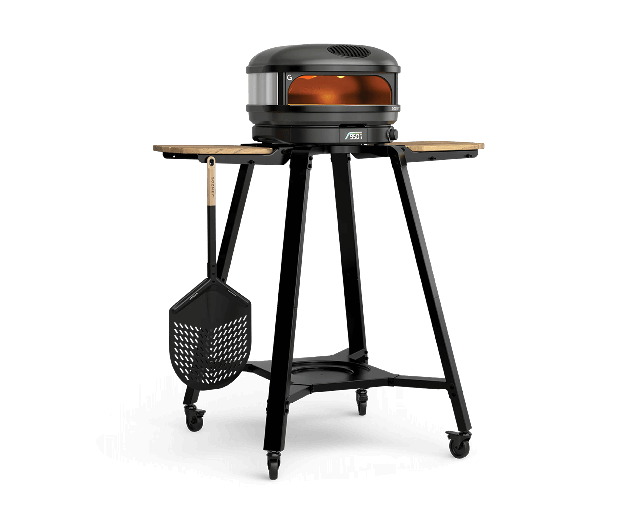 Gozney Arc Essentials Bundle Portable Pizza Oven with Stand and Pizza Peel - Off Black, Off Black, hi-res image number null