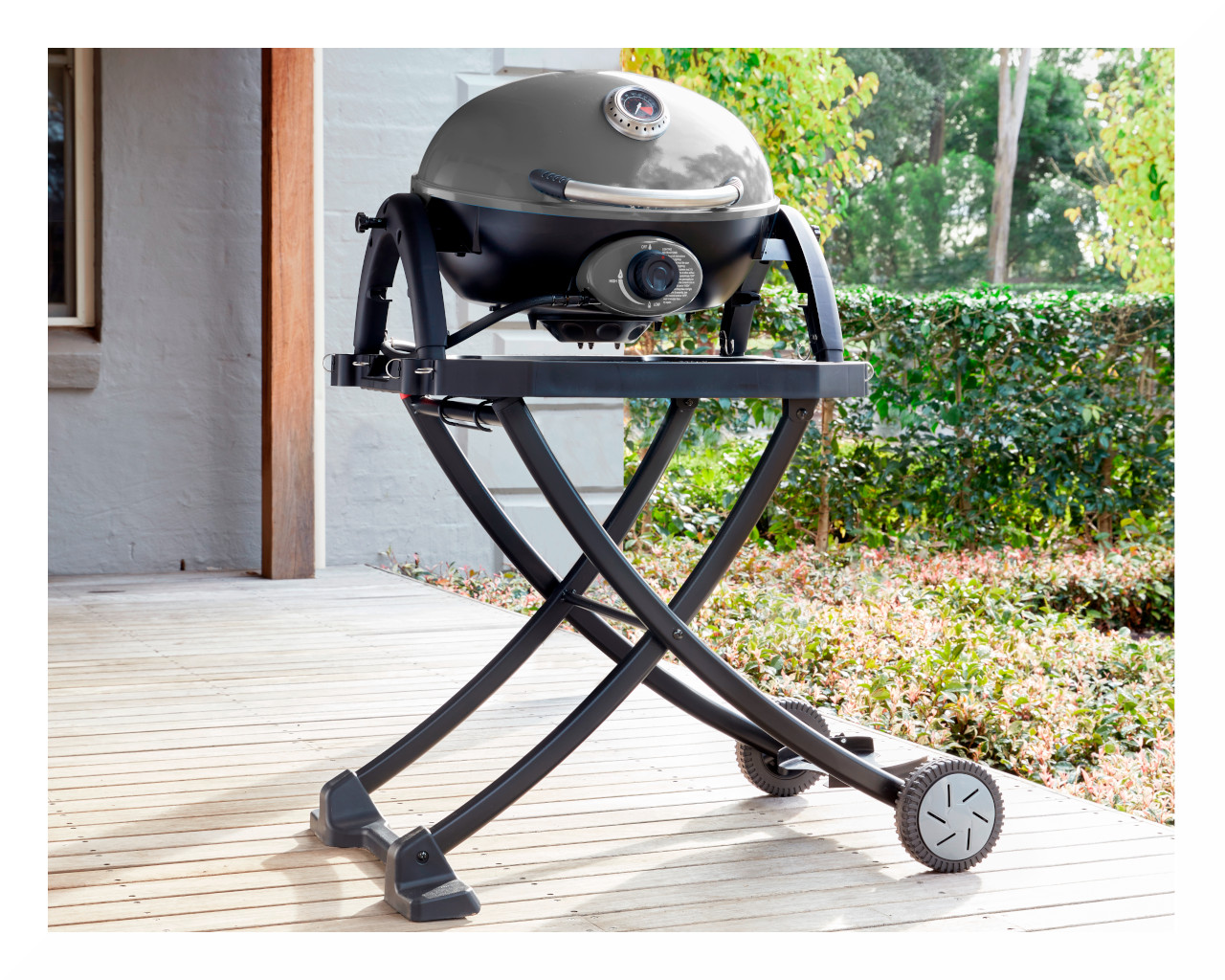 Ziggy Classic Portable Grill LPG BBQ on Folding Cart, Gunmetal Grey, small-swatch