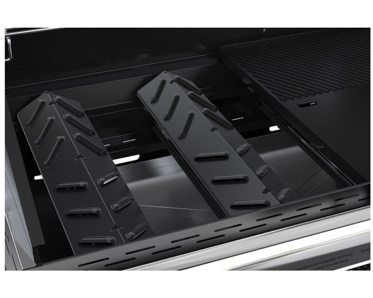 Premium Beefmaster 4 Burner BBQ on Deluxe Cart with Folding Shelves, , hi-res image number null