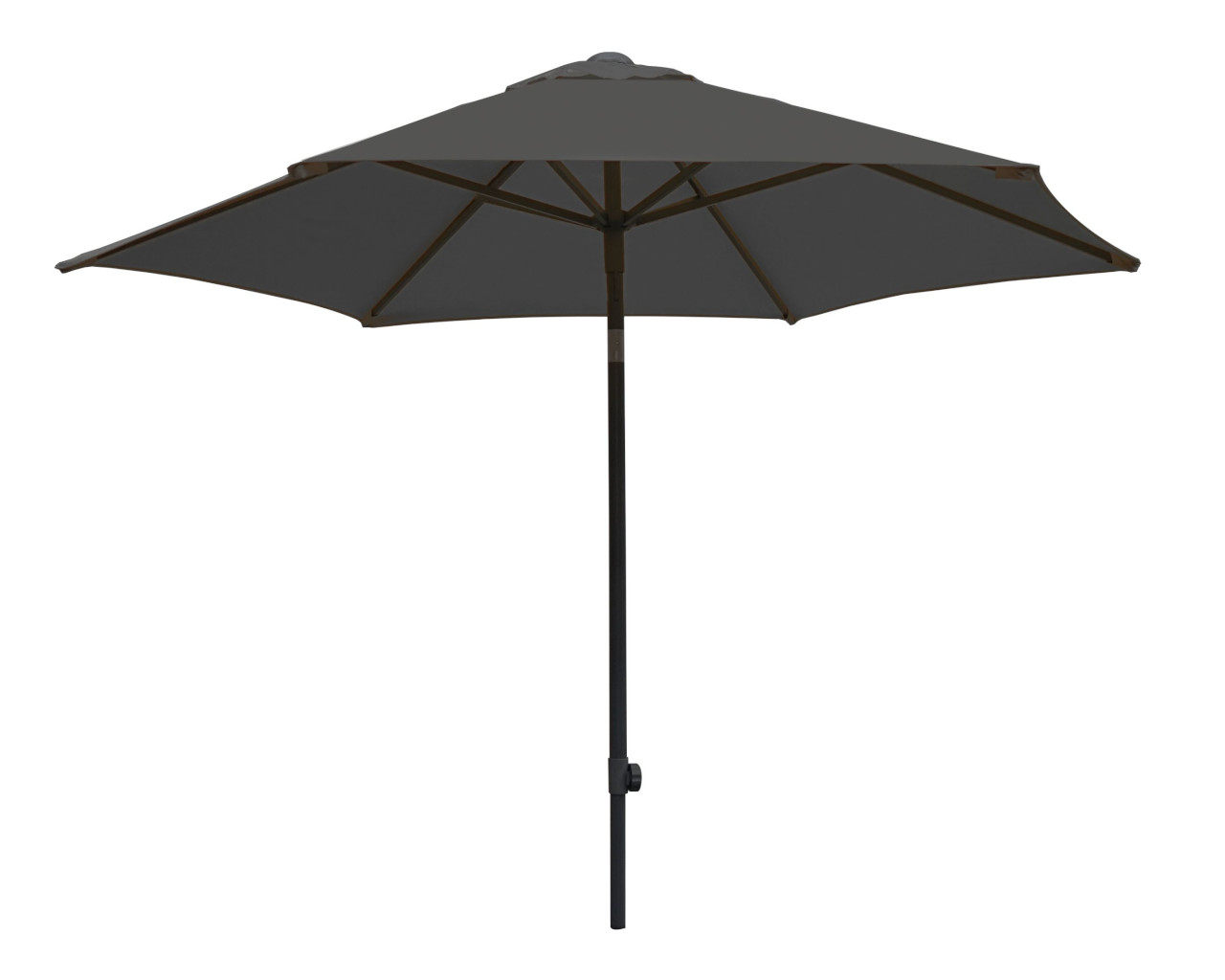 Malibu 2.5m Hexagonal Umbrella Charcoal, , hi-res image number null