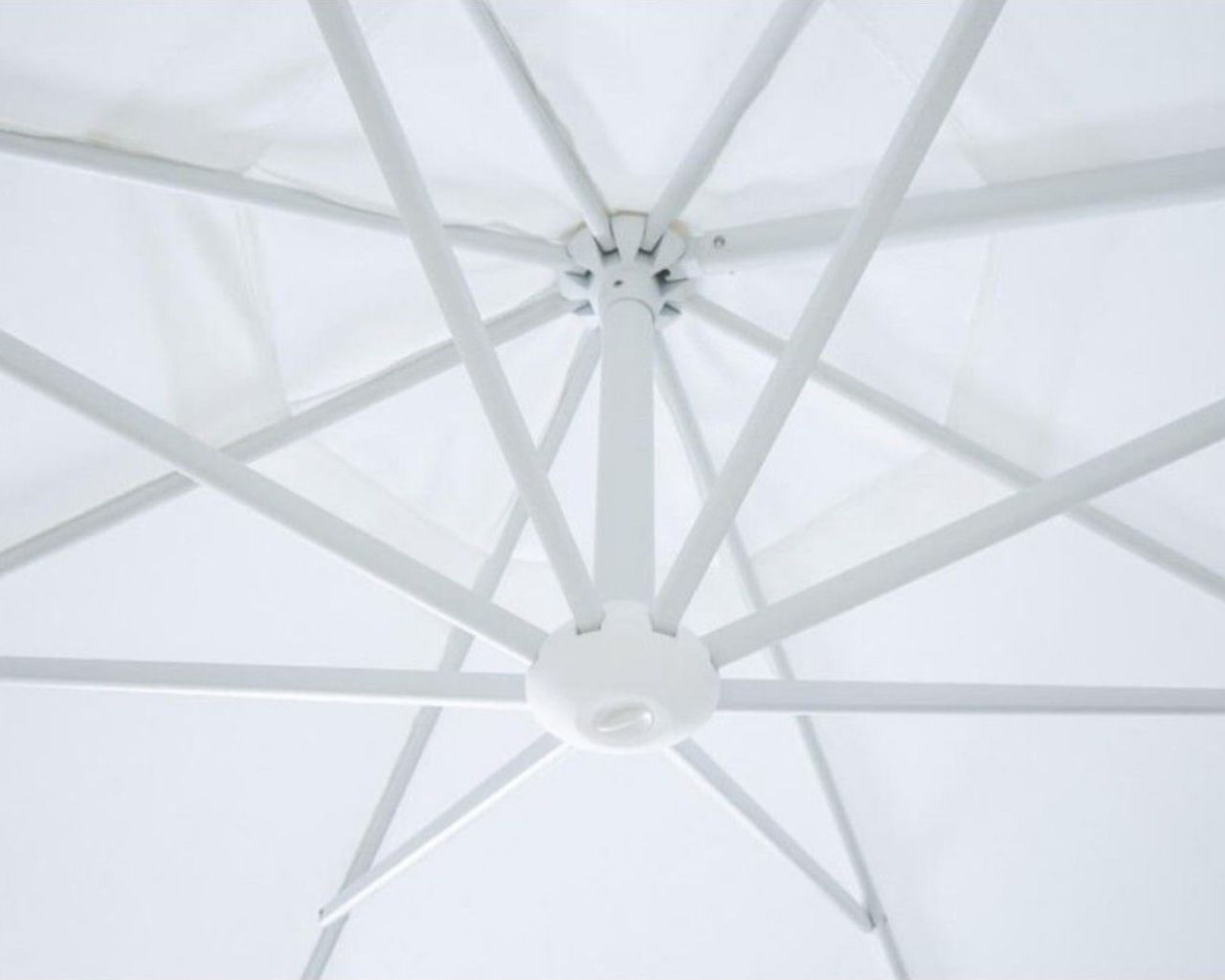Hampton 3.3m Octagonal Cantilever Umbrella White, , hi-res image number null
