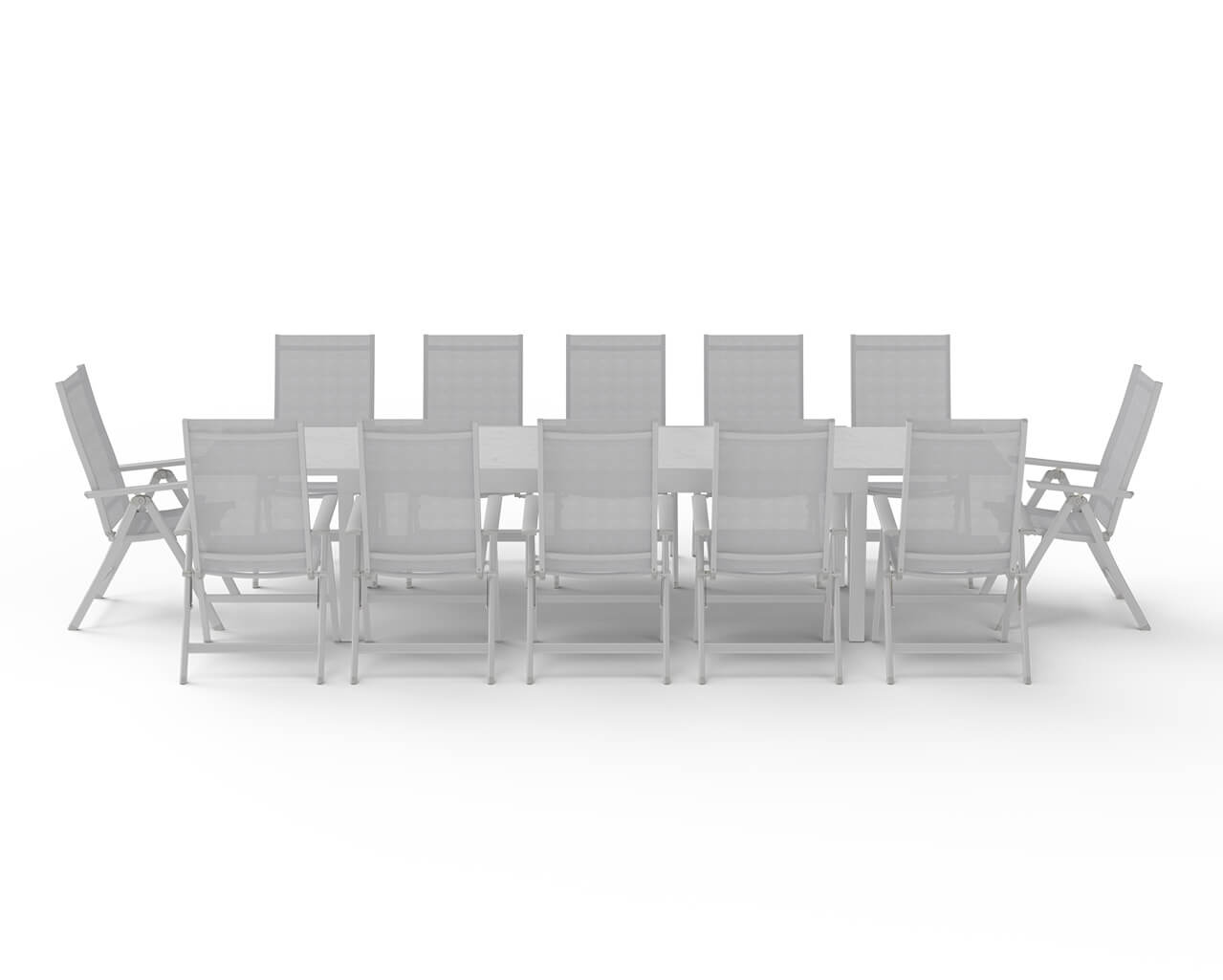 Frankie-Jette 13 Piece Extension Dining Setting - Bone, , hi-res image number null