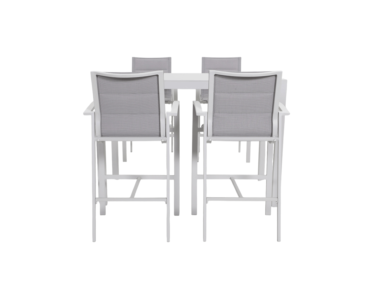 Boston-Jette 4 Seater Bar Dining Setting Bundle - Bone, Bone, hi-res image number null