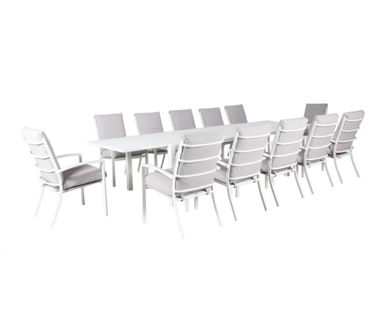 Jette 13 Piece Dining (White), , hi-res image number null