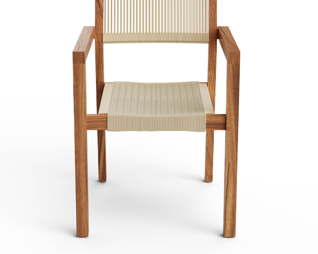 Kursi Teak & Rope Dining Chair, , hi-res image number null