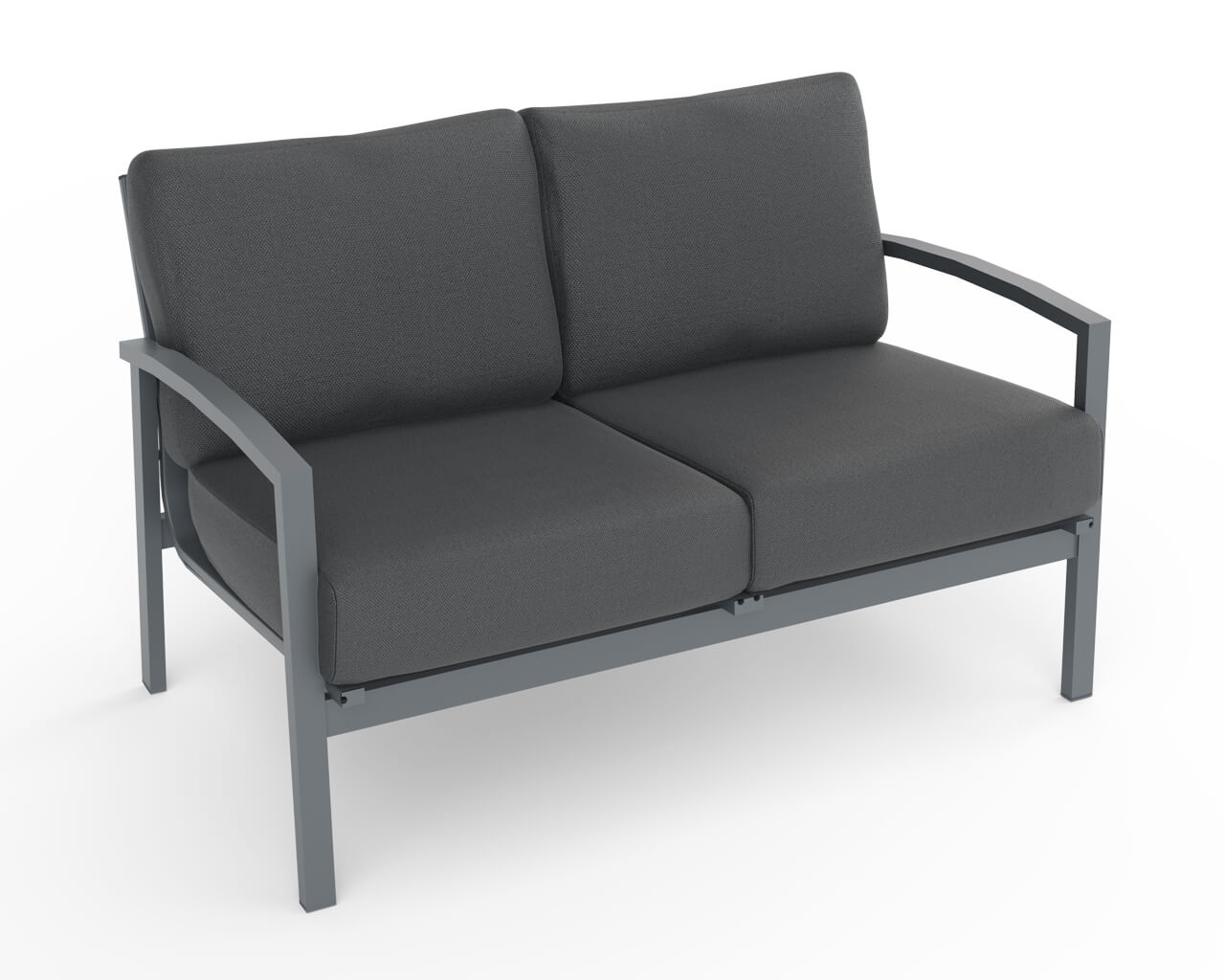 Jette 7 Seater Low Dining Bundle - Gunmetal Grey, Gunmetal Grey, hi-res image number null