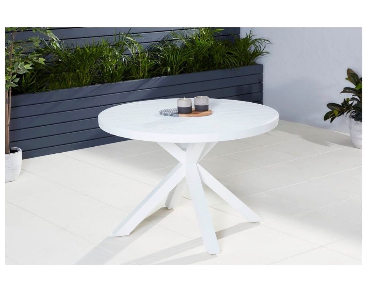 Jette Round Dining Table 107.5cm (white), , hi-res image number null
