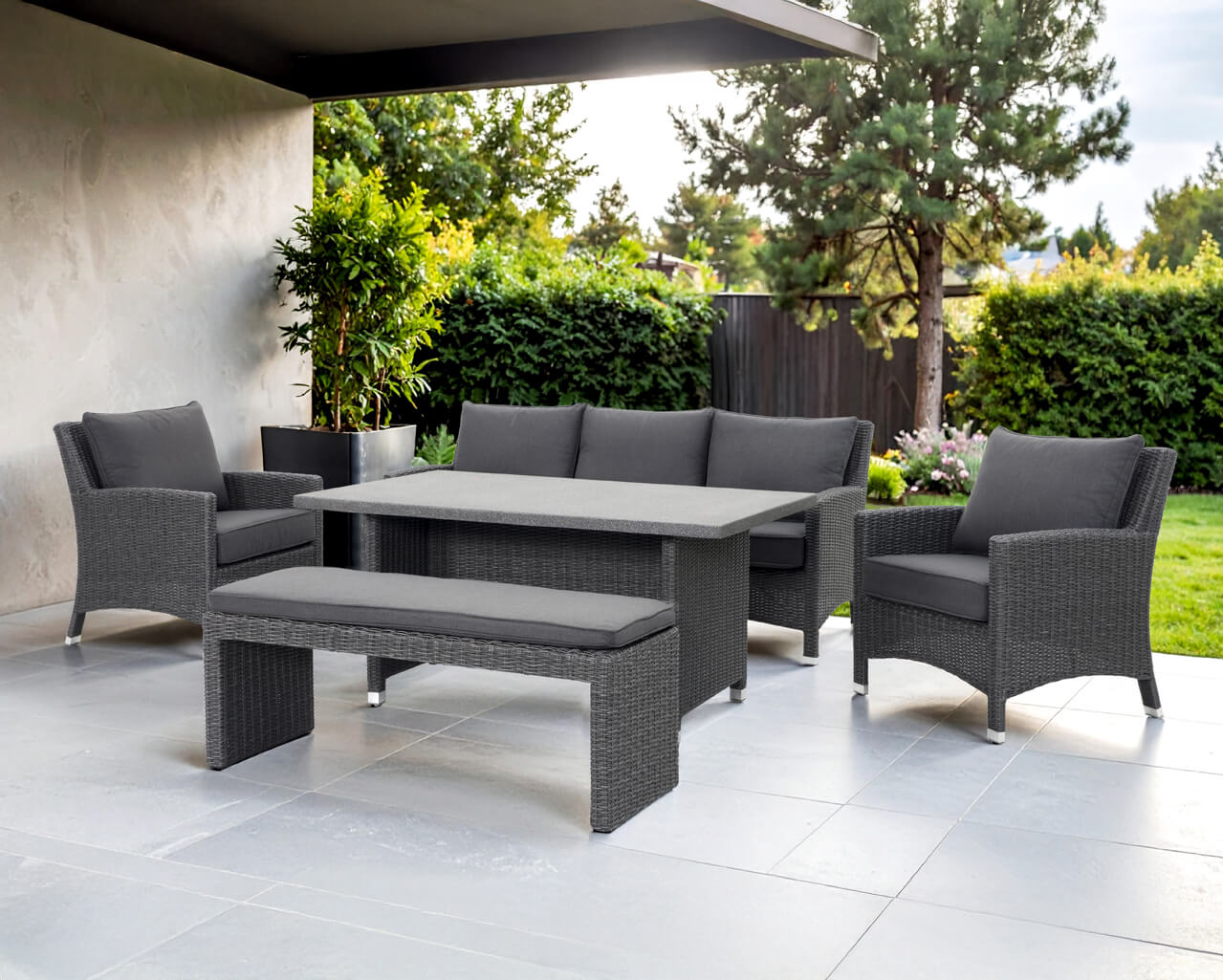 Avalon 5 Piece Low Dining Setting, , hi-res image number null