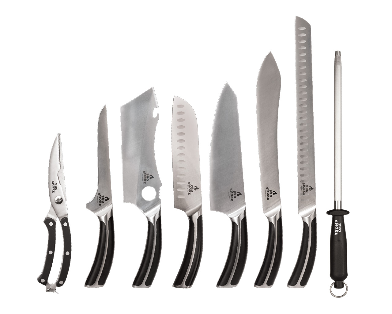 Pro Smoke 8 Piece Knife Set & Carry Case, , hi-res image number null