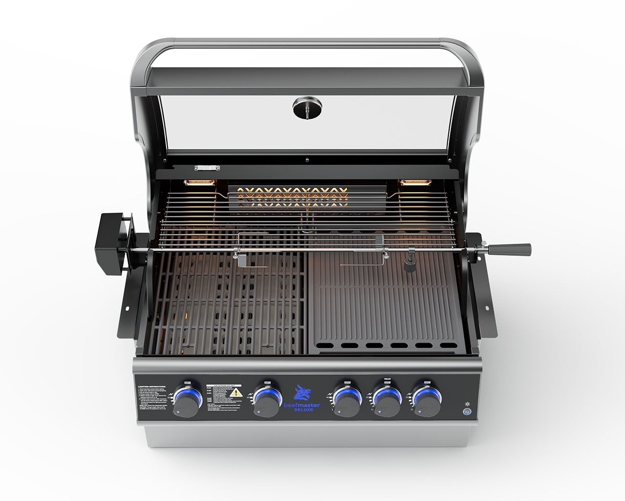 Deluxe Beefmaster T-Series 4 Burner Build-In BBQ, , hi-res image number null