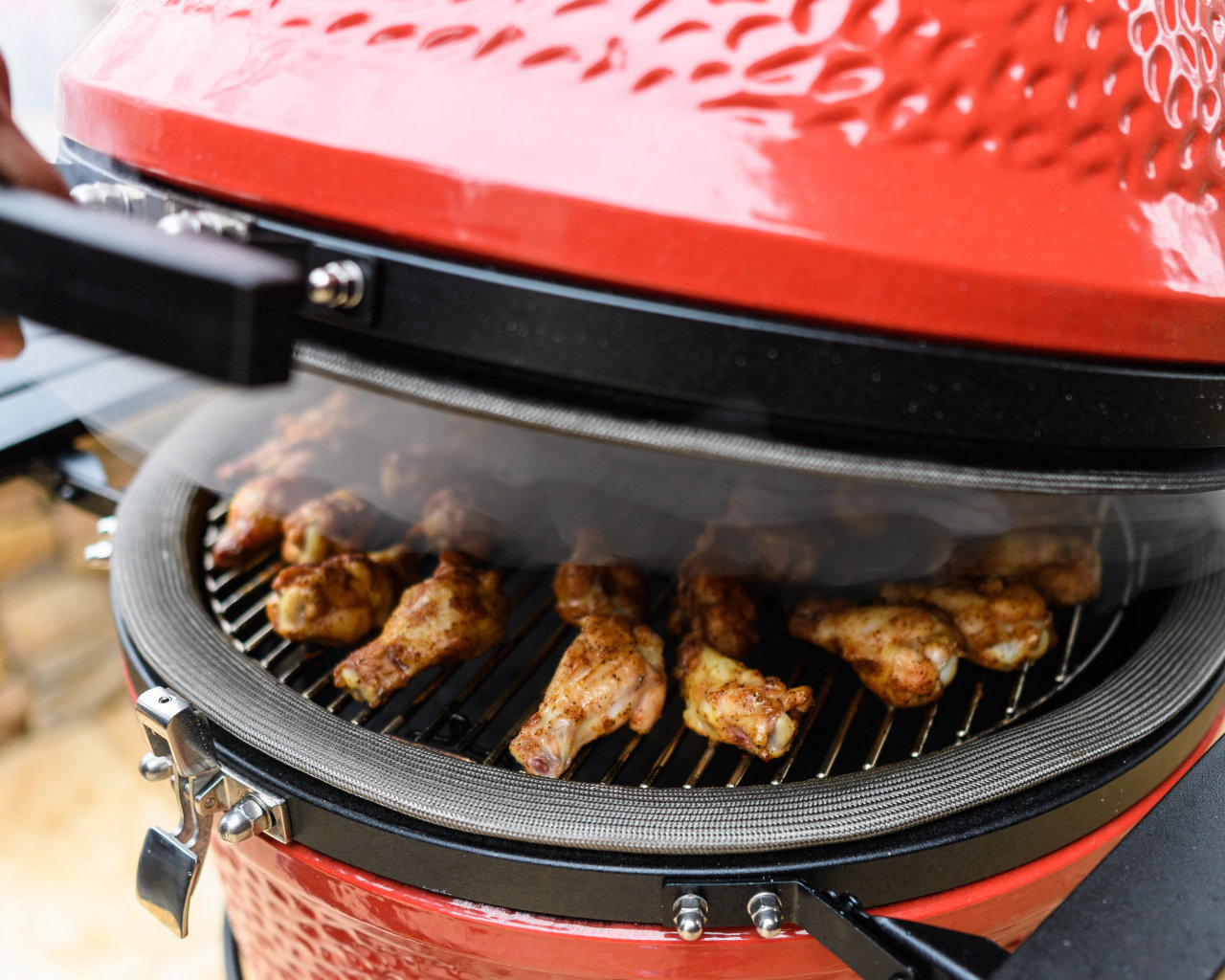 Kamado Joe Classic Joe BBQ On Cart - Series III, , hi-res image number null