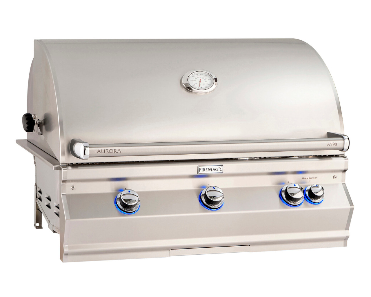 Fire Magic Grills Aurora  A790i 3 Burner Built-In BBQ (H Shaped Burners) with Analog Thermometer, Backburner & Rotisserie Kit, , hi-res image number null