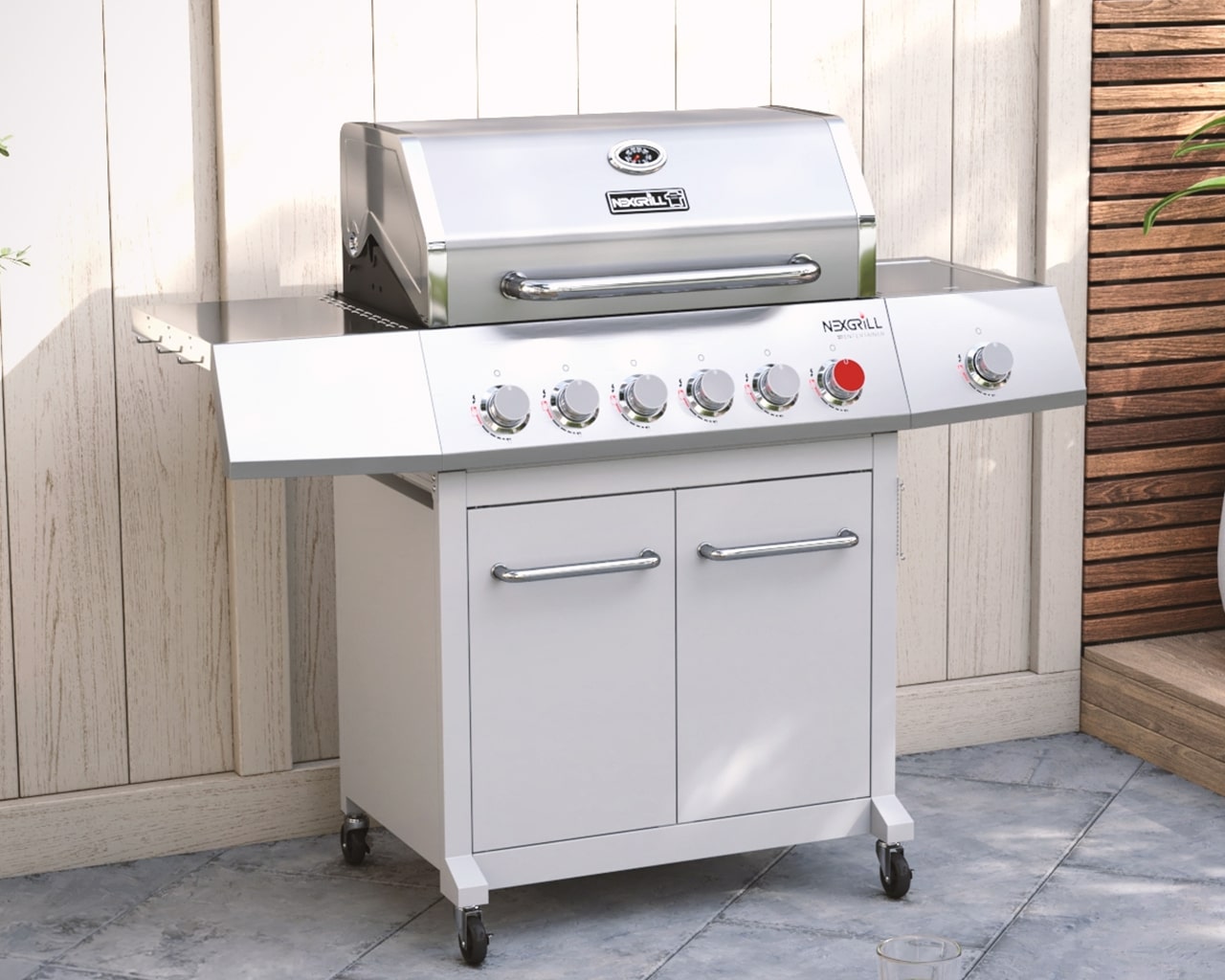 Nexgrill Entertainer 6 Burner BBQ with Sear Zone and Side Burner, , hi-res image number null
