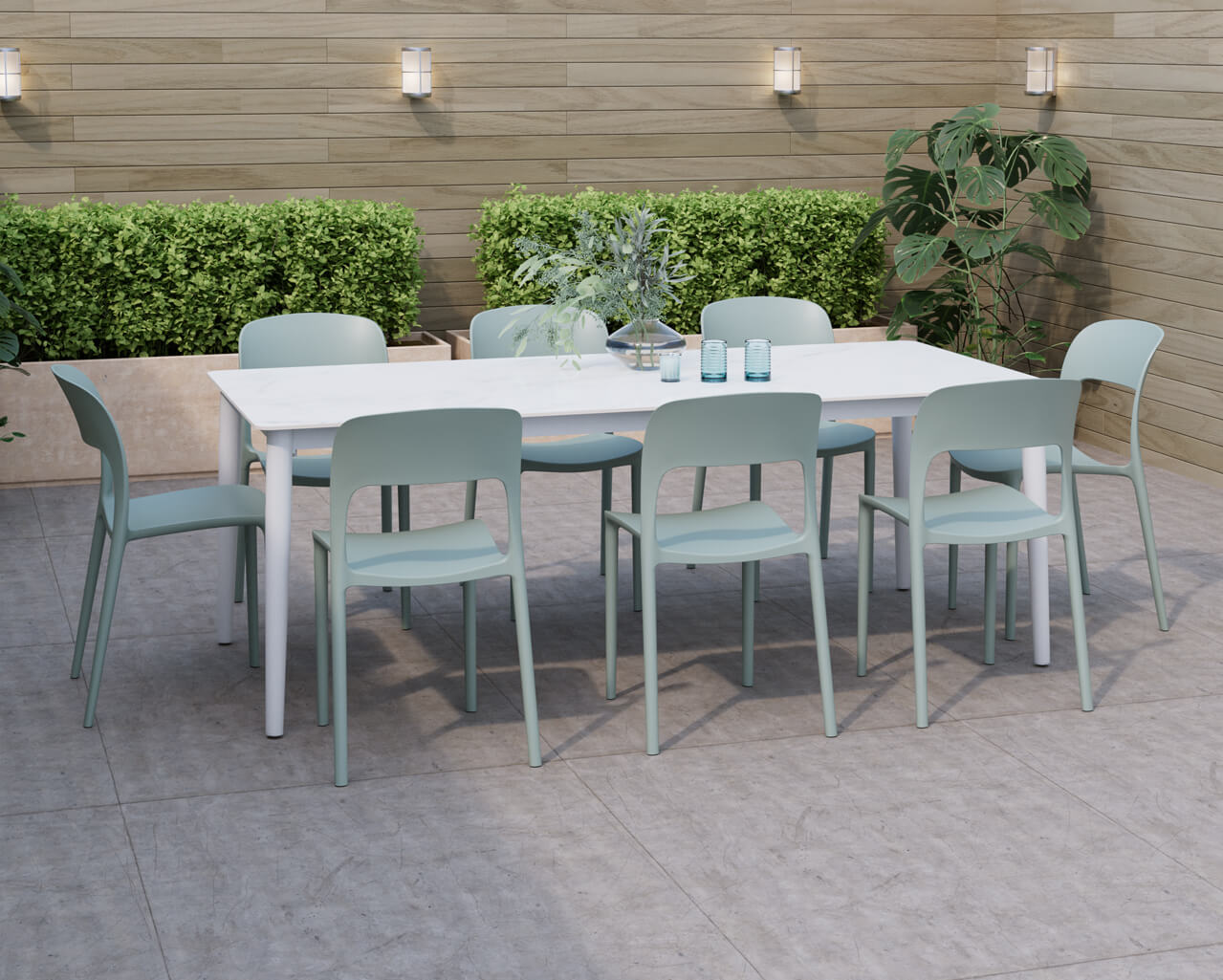 Riley-Dome 9 Piece Olive Dining Setting, , hi-res image number null