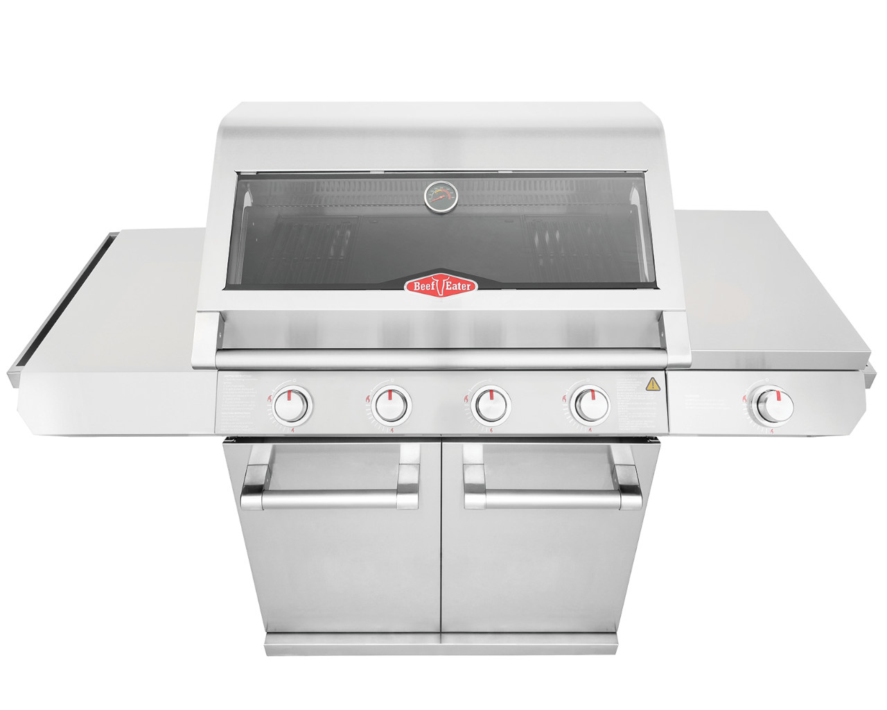 BeefEater 7000 Classic 4 Burner BBQ on Side Burner Cart, , hi-res image number null