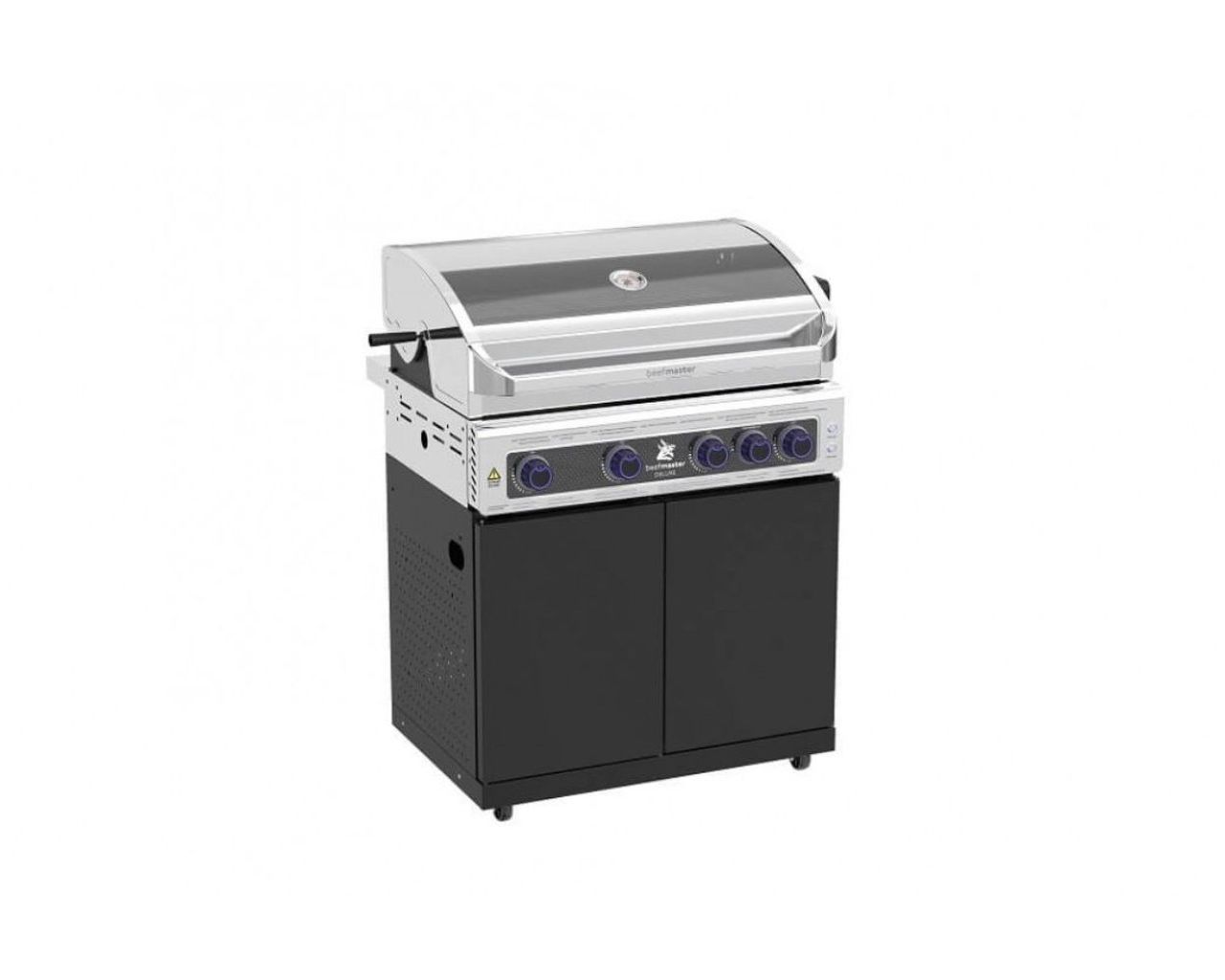 Deluxe Beefmaster 4 Burner BBQ on Classic Cart, , hi-res image number null