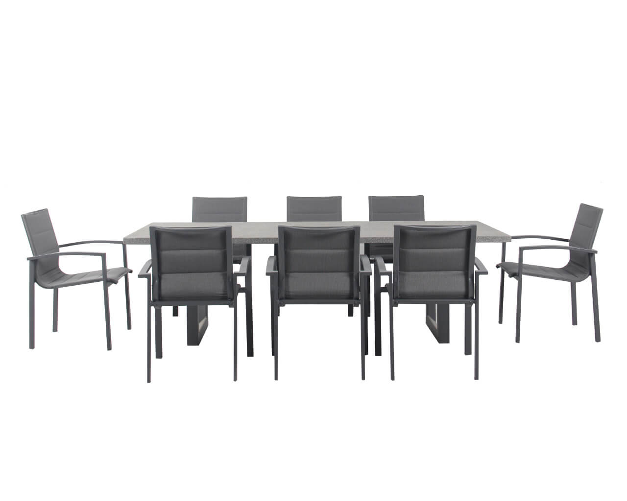 Boston-Avalon 9 Piece Dining Setting (Gunmetal Grey), , hi-res image number null