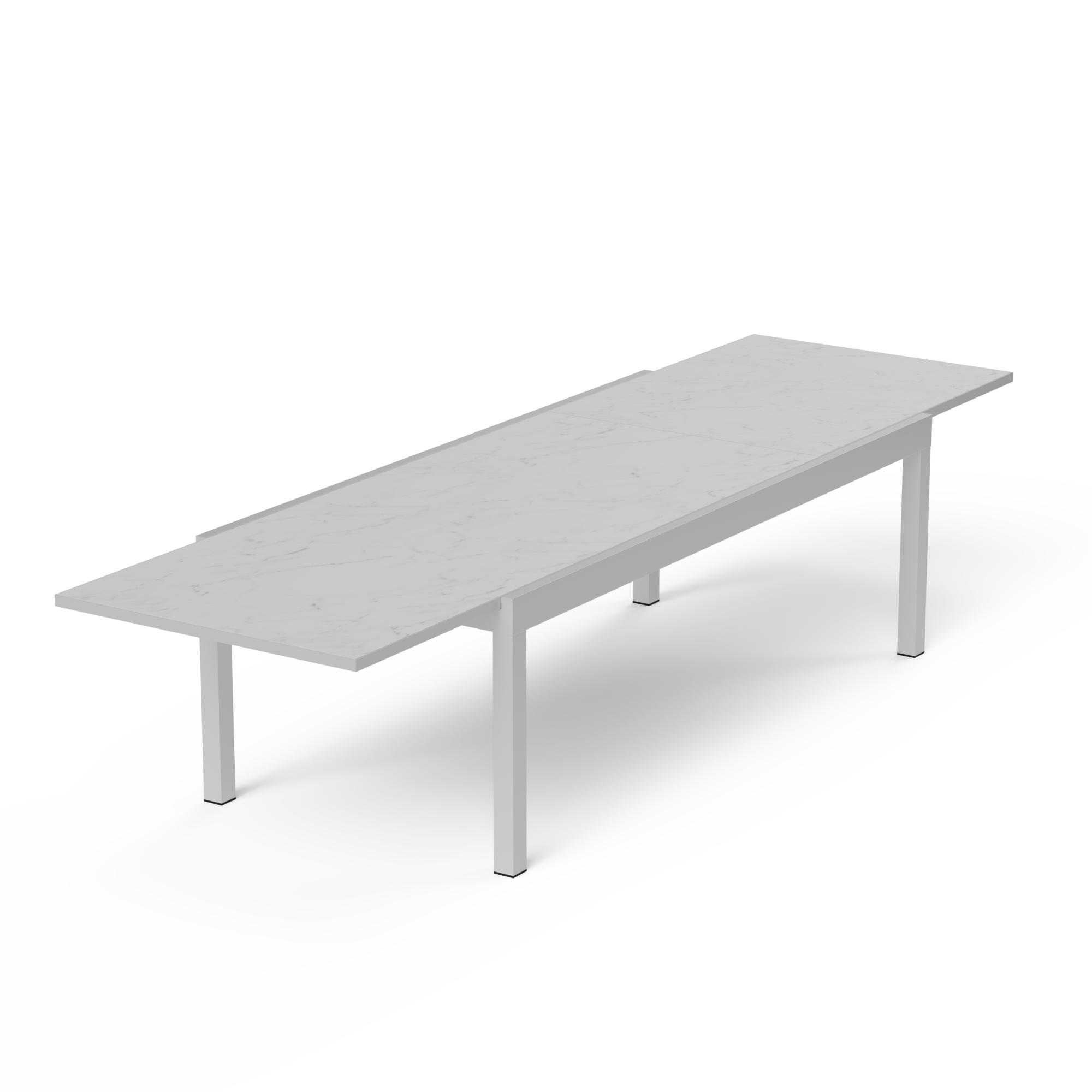 Sinta Extension Dining Table 240cm - White, White, hi-res image number null