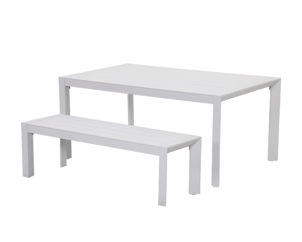 Jette 6 Seater Dining Bench Setting Bundle - Bone, Bone, hi-res image number null