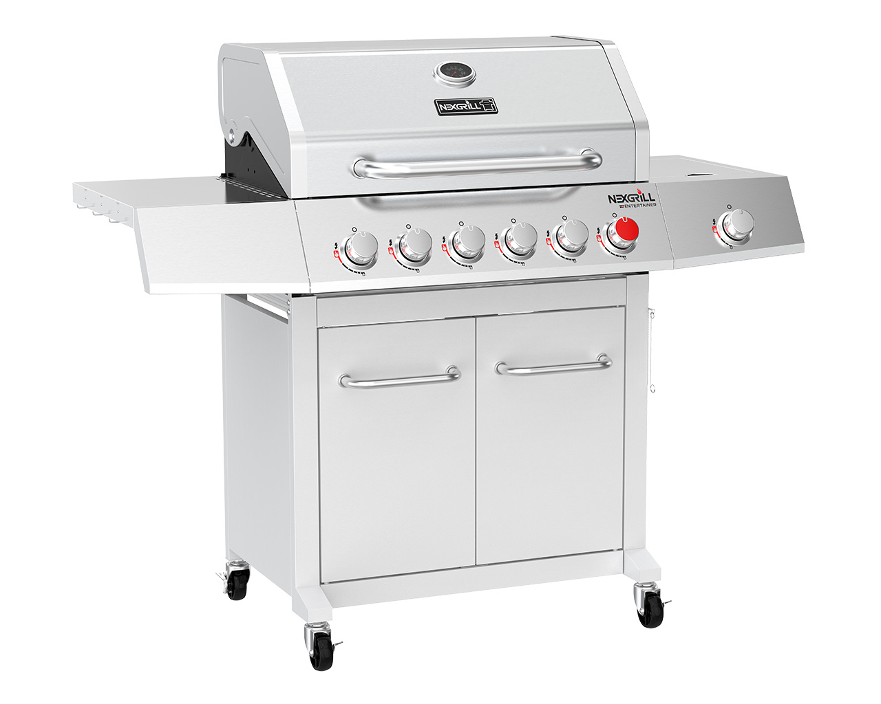 Nexgrill Entertainer 6 Burner BBQ with Sear Zone and Side Burner, , hi-res image number null