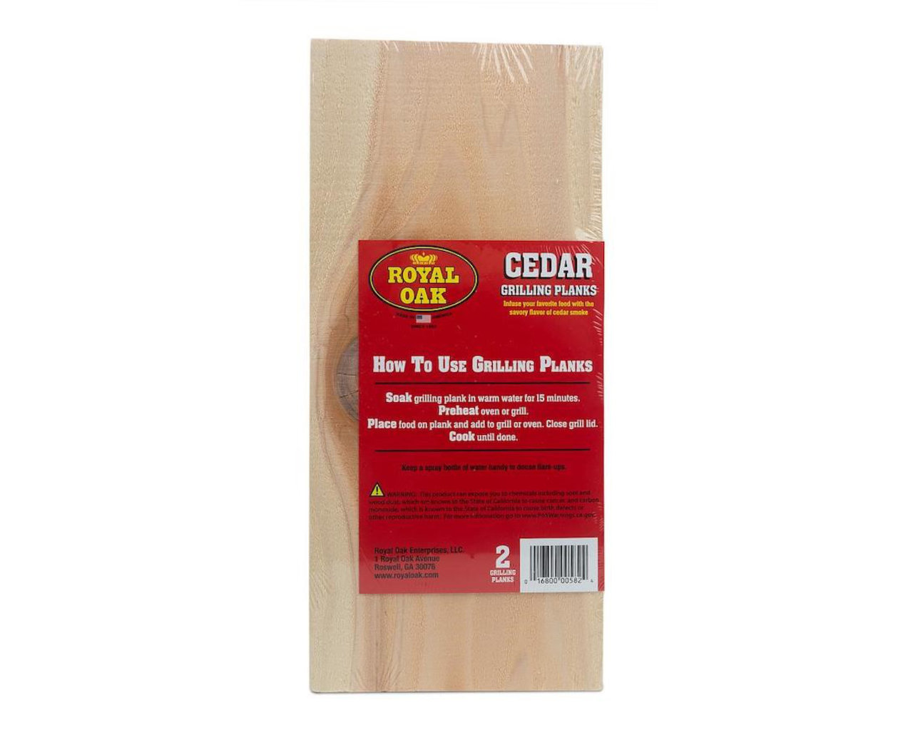 Buy Royal Oak Cedar Grilling Planks 2pk at Barbeques Galore.