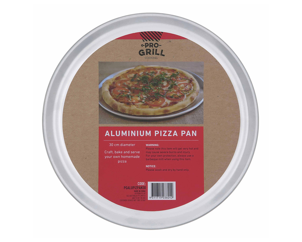 Pro Grill Aluminium Pizza Pan 30cm, , hi-res image number null
