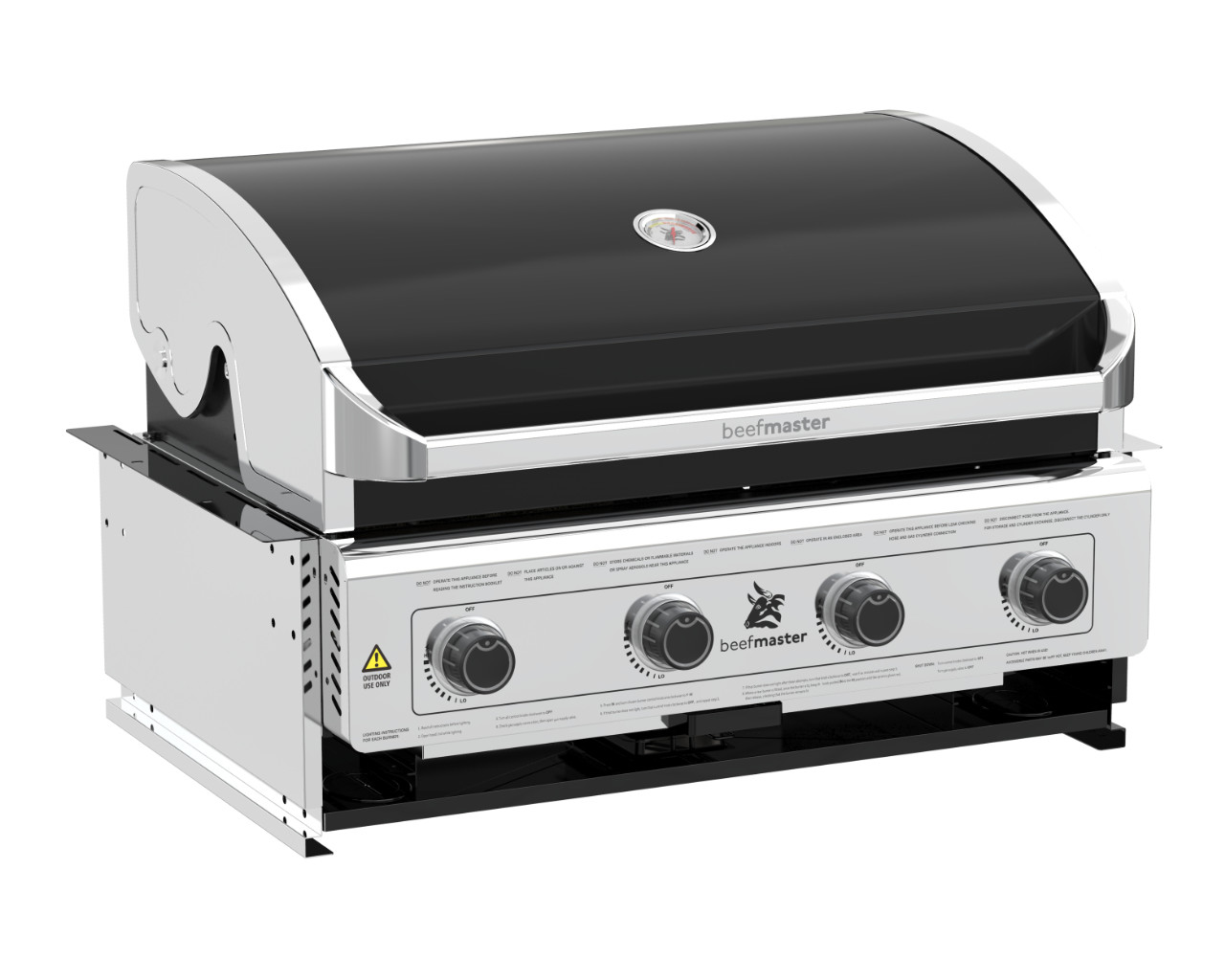 Beefmaster Classic 4 Burner Build-In BBQ, , hi-res image number null