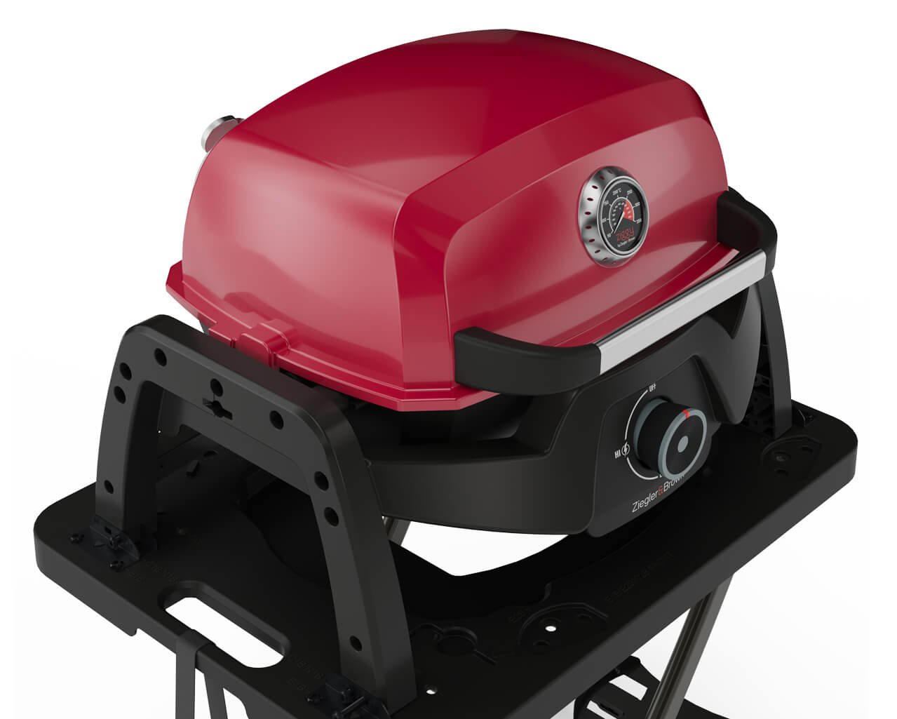 Ziggy Elite Nomad Single Burner Flame Failure BBQ plus Cart Bundle - Chilli Red, , hi-res image number null