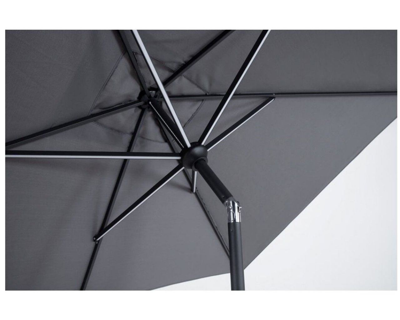 California 2 x 3m LED market umbrella Charcoal, , hi-res image number null