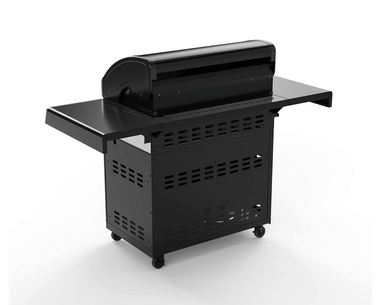 Beefmaster Classic T-Series 4 Burner BBQ On Classic Cart With Folding Shelves, , hi-res image number null