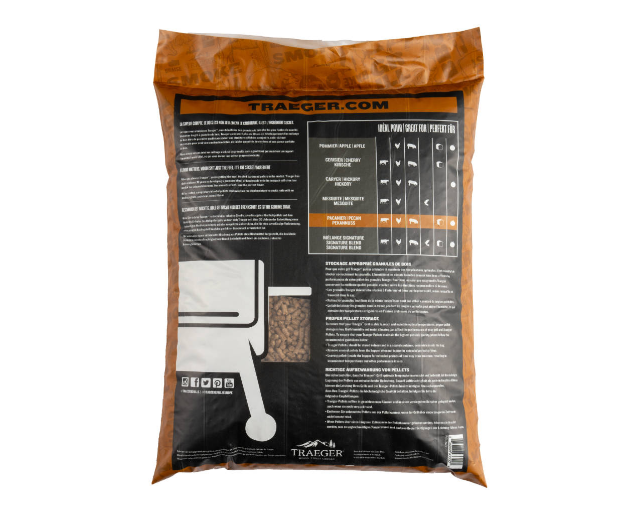 Traeger Pecan Pellets 9KG, , hi-res image number null