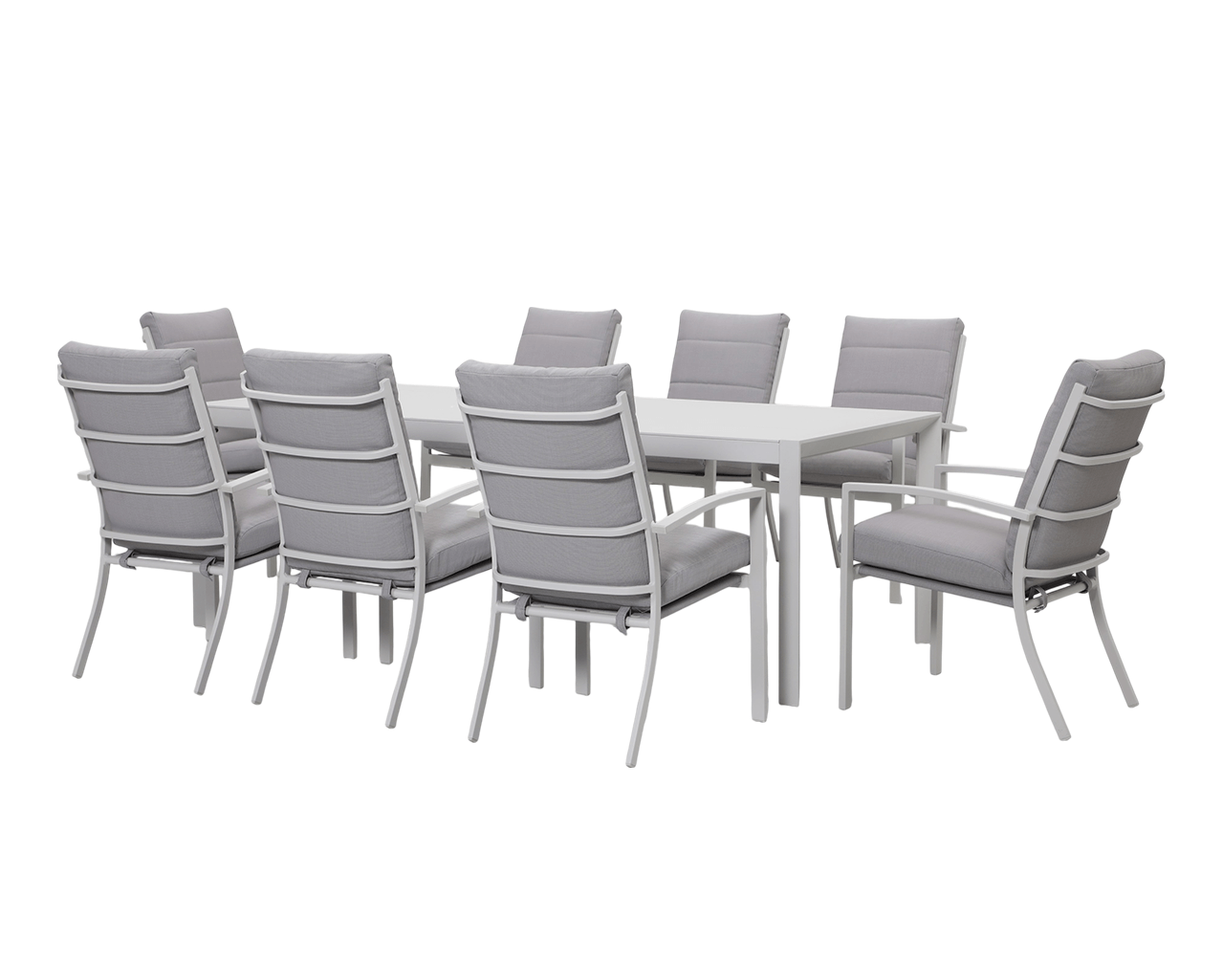 Jette 8 Seater Dining Setting Bundle - Bone, Bone, hi-res image number null