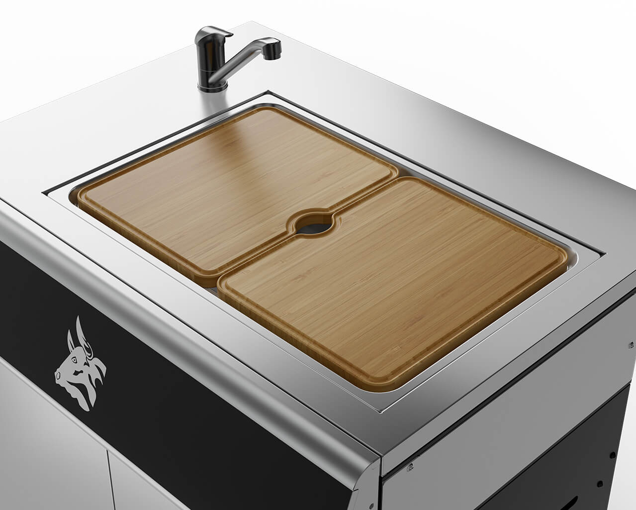 Beefmaster Premium Sink On Deluxe Cart, , hi-res image number null