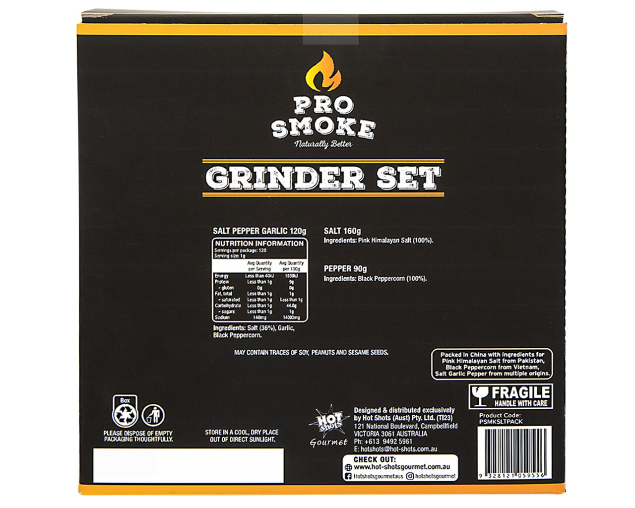 Pro Smoke Salt and Pepper Grinder Pack, , hi-res image number null