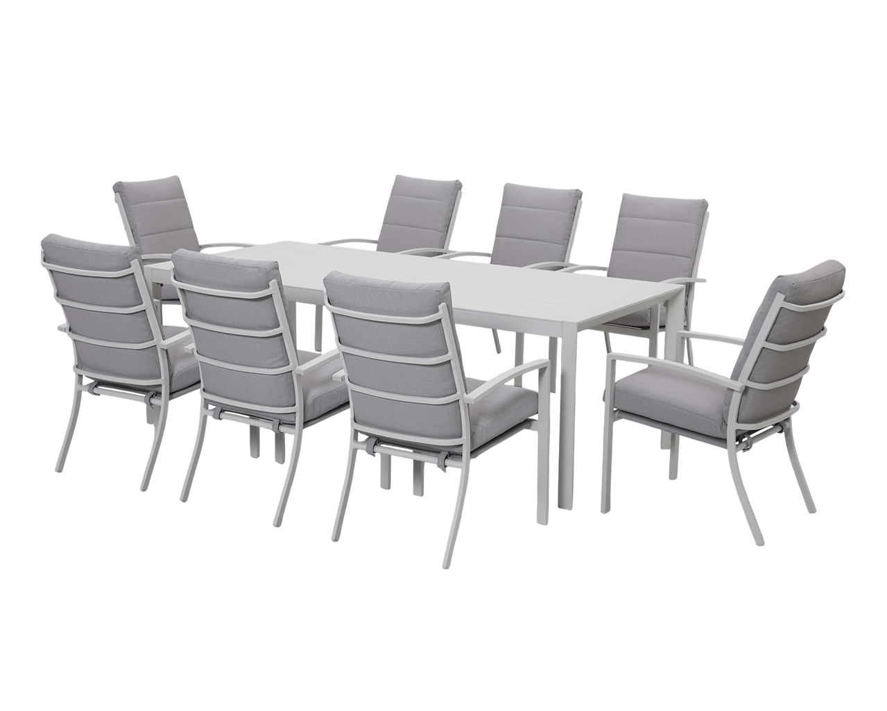 Jette 8 Seater Dining Setting Bundle - Bone, Bone, hi-res image number null