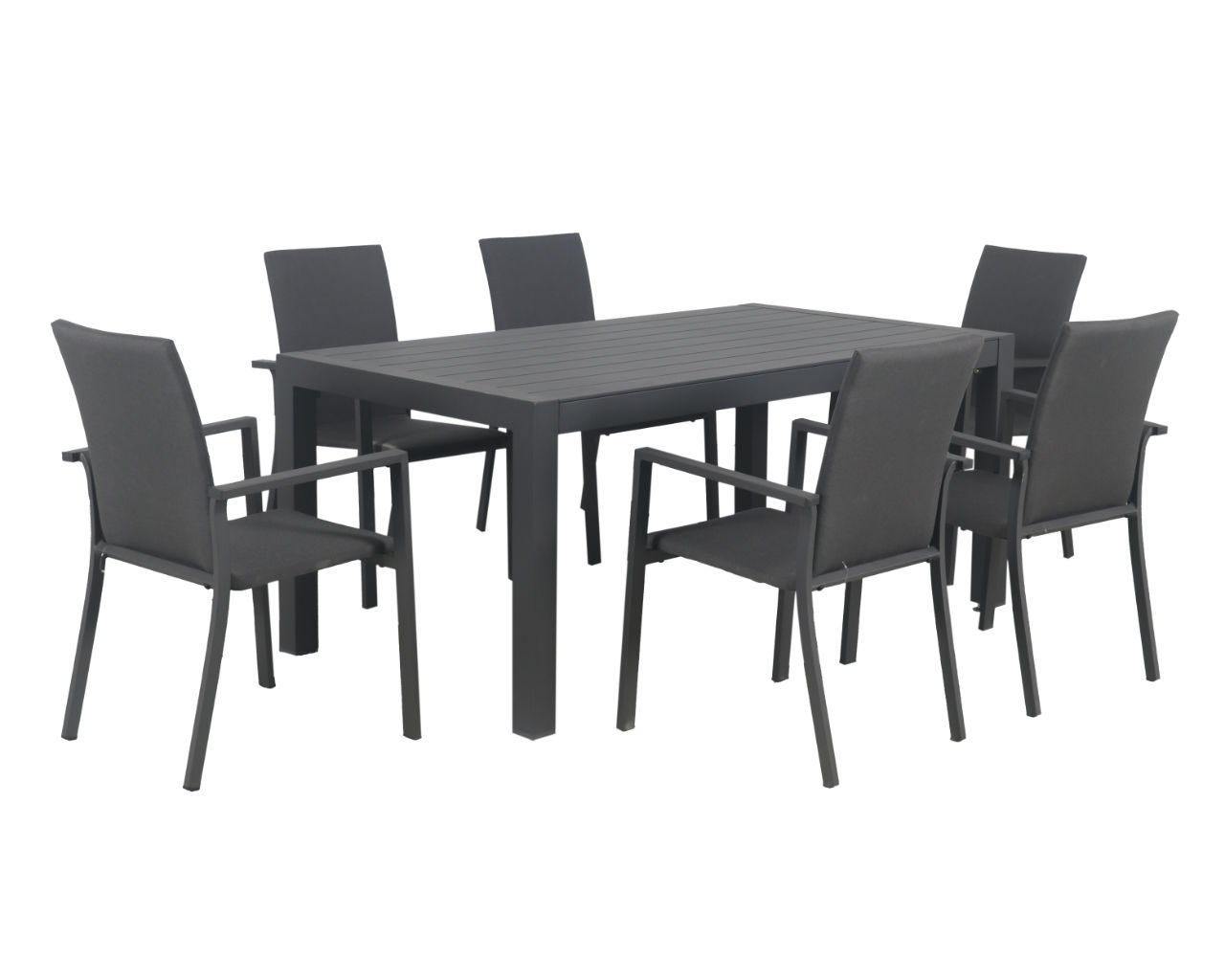 Jette Quick Dry 7 Piece Dining, Gunmetal Grey, small-swatch