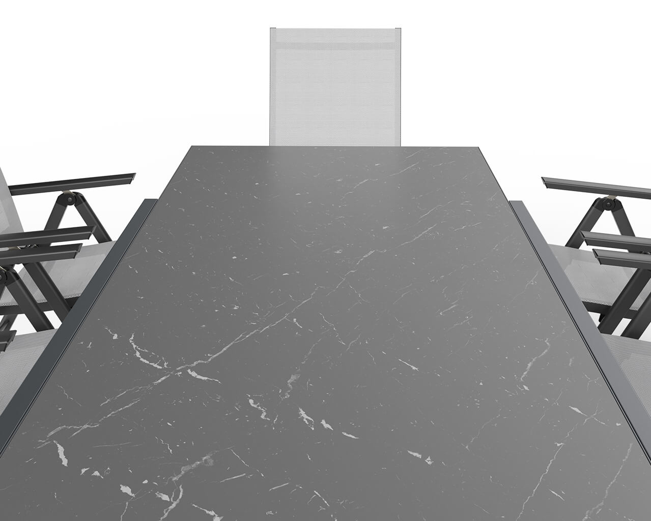 Frankie-Sinta 13 Piece Extension Dining Setting (Gunmetal Grey), , hi-res image number null