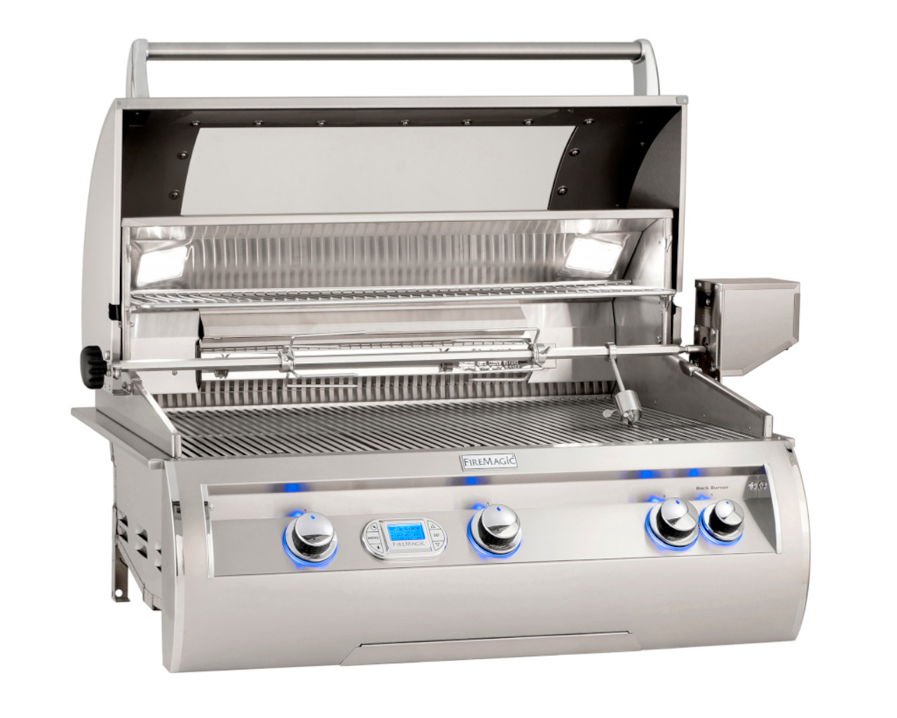 Fire Magic Grills Echelon E790i 3 Burner Built-In BBQ (H Shaped Burners) With Digital Thermometer And Magic Window, , hi-res image number null