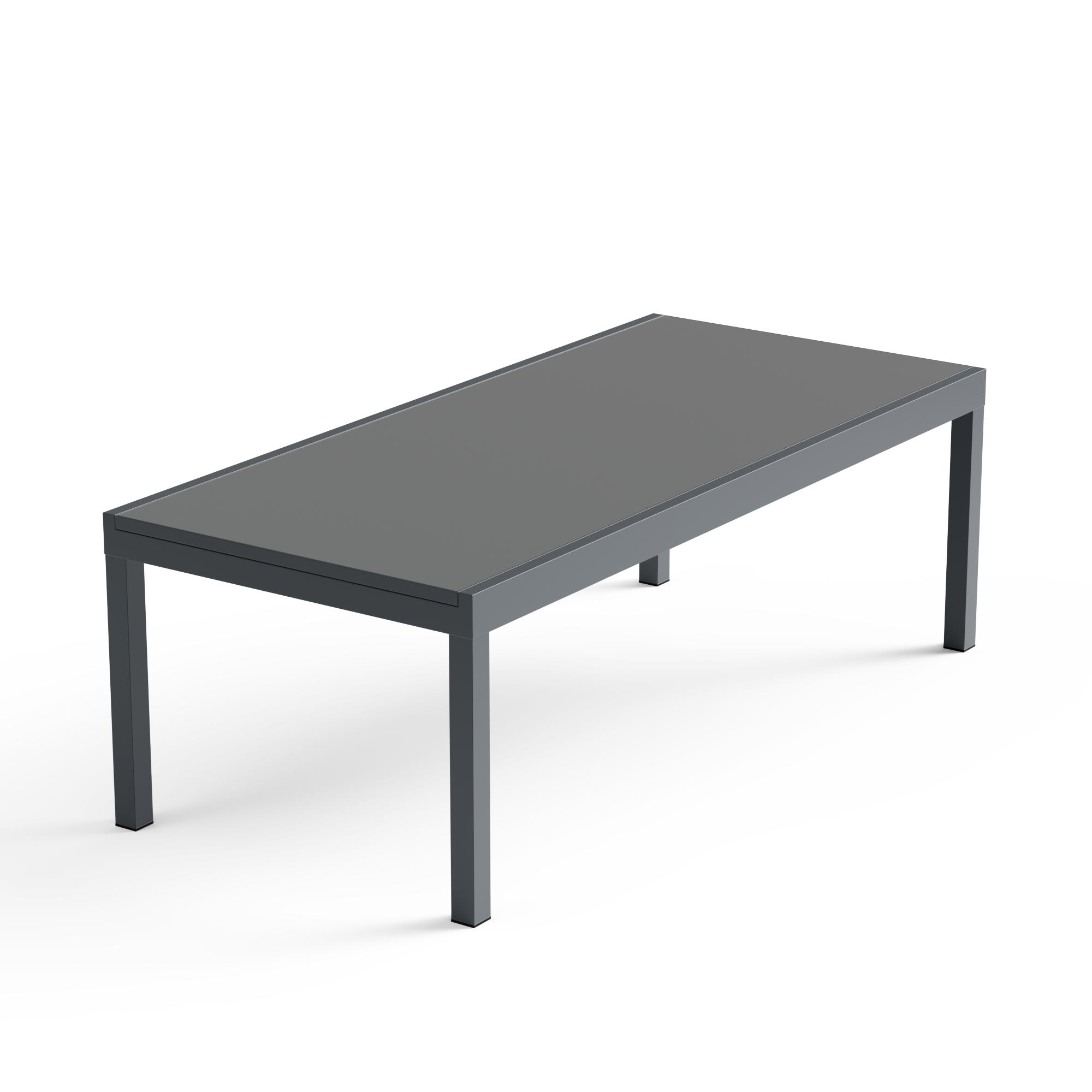 Sinta Extension Dining Table 240cm - Gunmetal Grey, Gunmetal Grey, hi-res image number null