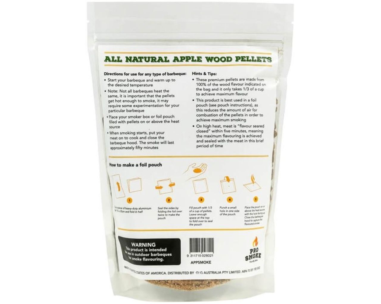 Pro Smoke Smoking Pellets - Apple Flavour, , hi-res image number null