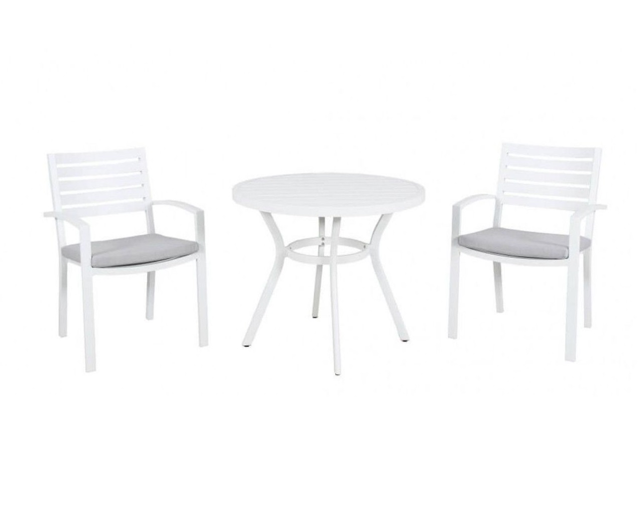 Boston-Jette 3 Piece Slatted Dining, White, small-swatch