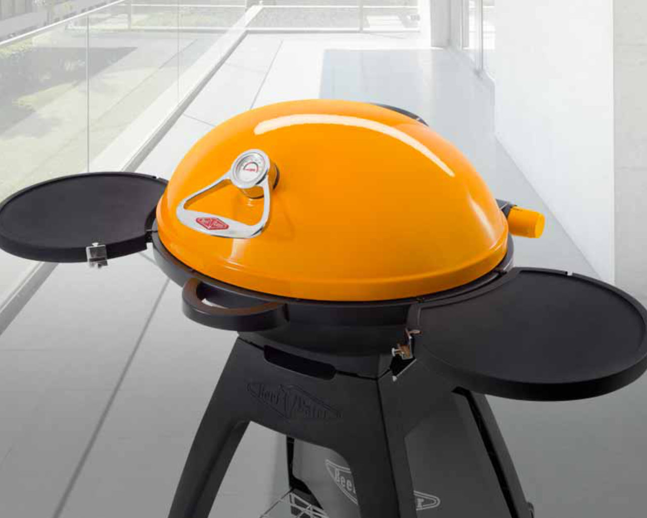 BeefEater Bugg Portable LPG BBQ With Stand (Amber), , hi-res image number null
