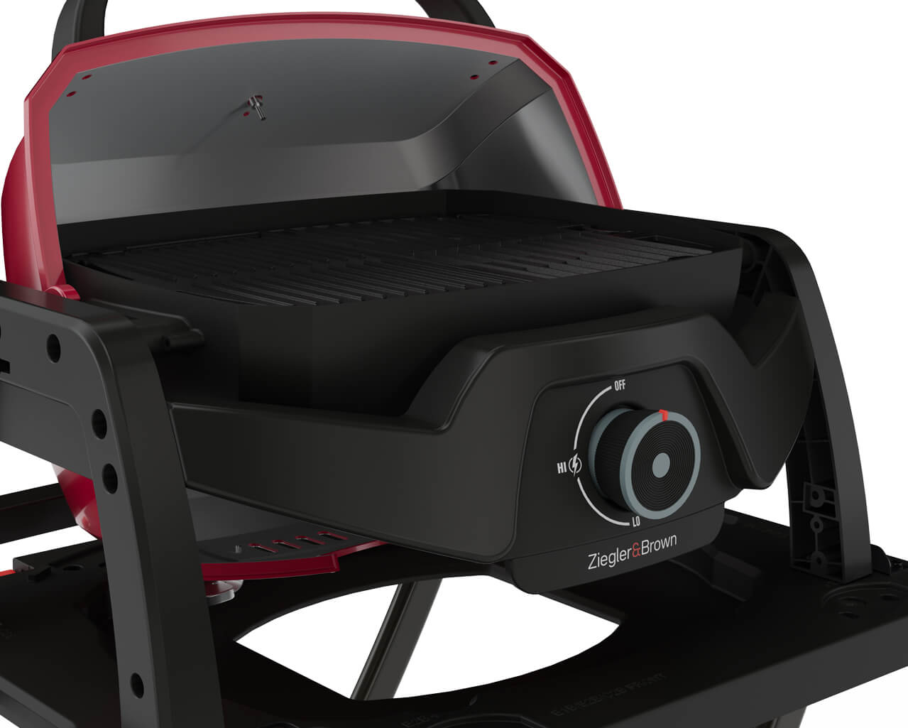 Ziggy Elite Nomad Single Burner Flame Failure BBQ plus Cart Bundle - Chilli Red, , hi-res image number null